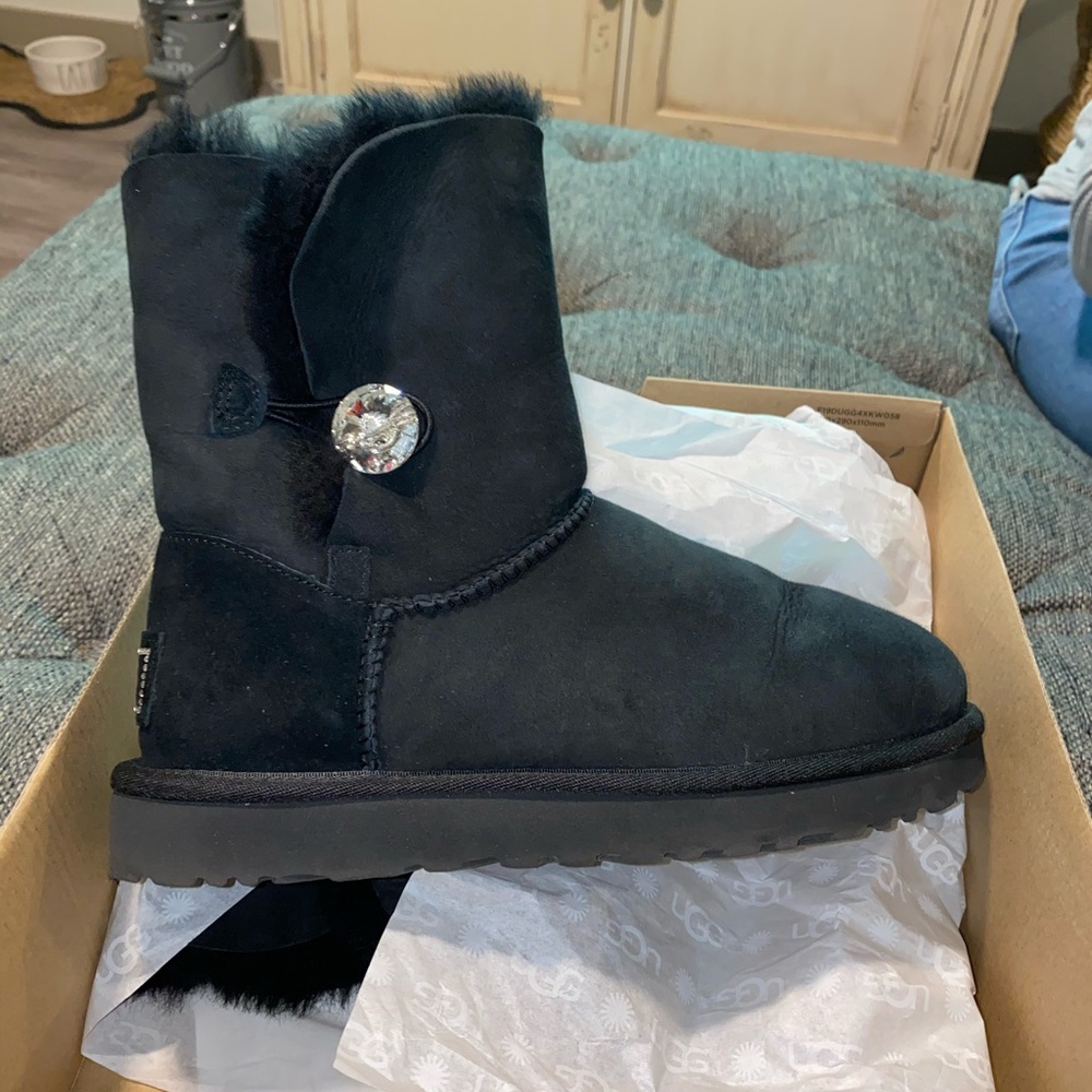 Black UGG SWAROVSKI BOOTS